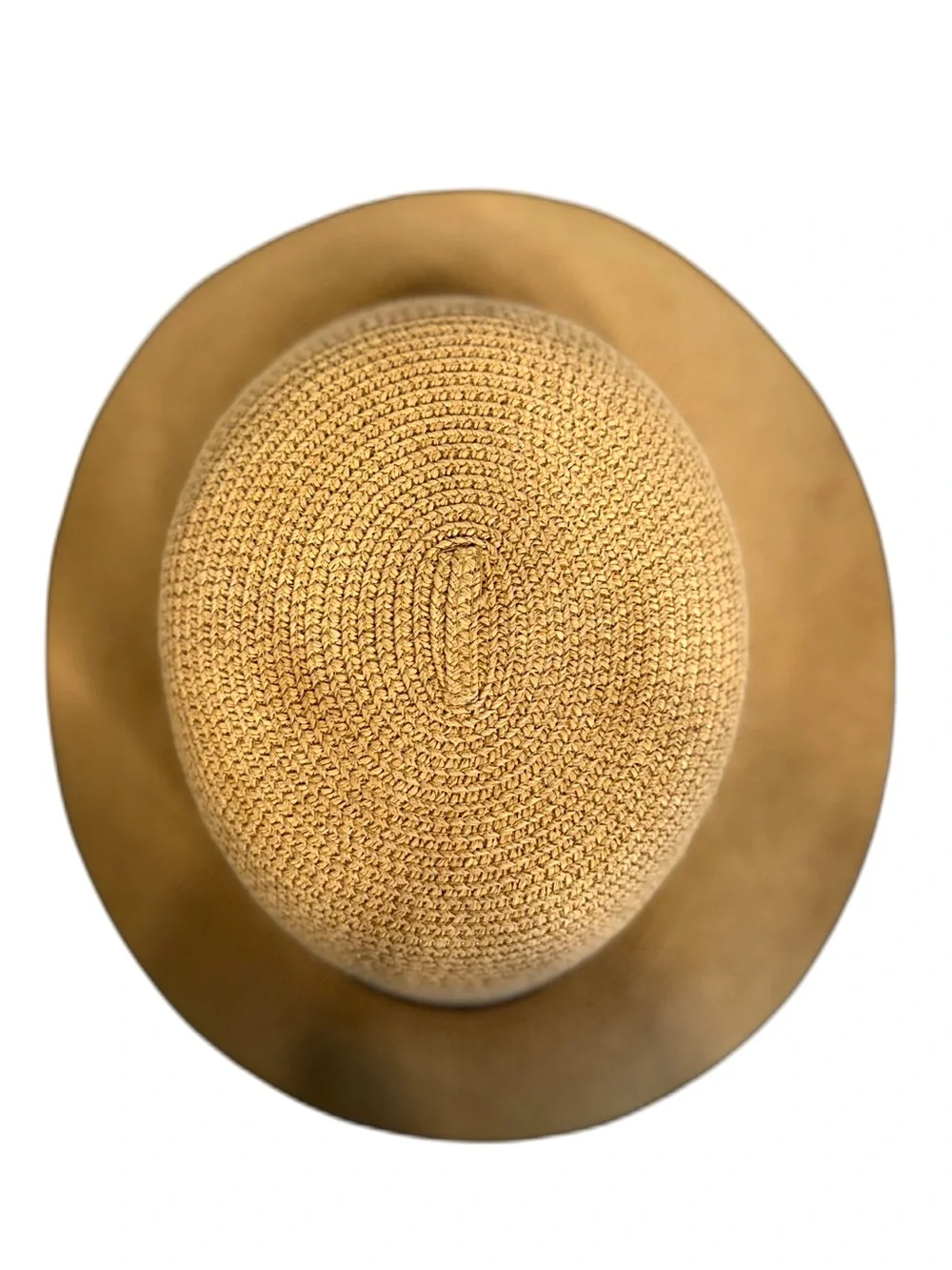 FURTALK Women's Wide Brim Straw Sun Hat Tan w Chin Cord UPF - Sz M/L